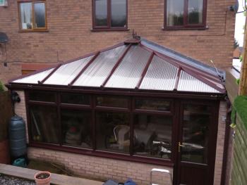 Mansfield conservatory with standard roof